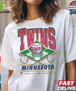 Official Minnesota Twins White Straight Shot 47 Franklin Fashion Shirt