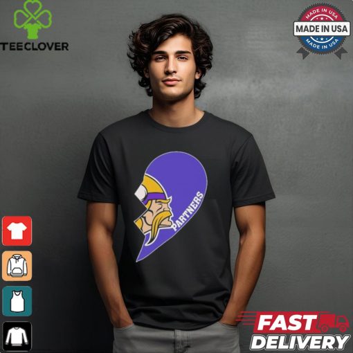 Official Minnesota Vikings Partners Half Heart Shirt