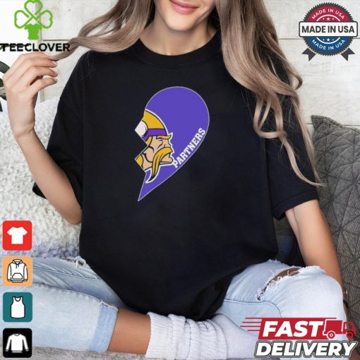 Official Minnesota Vikings Partners Half Heart Shirt