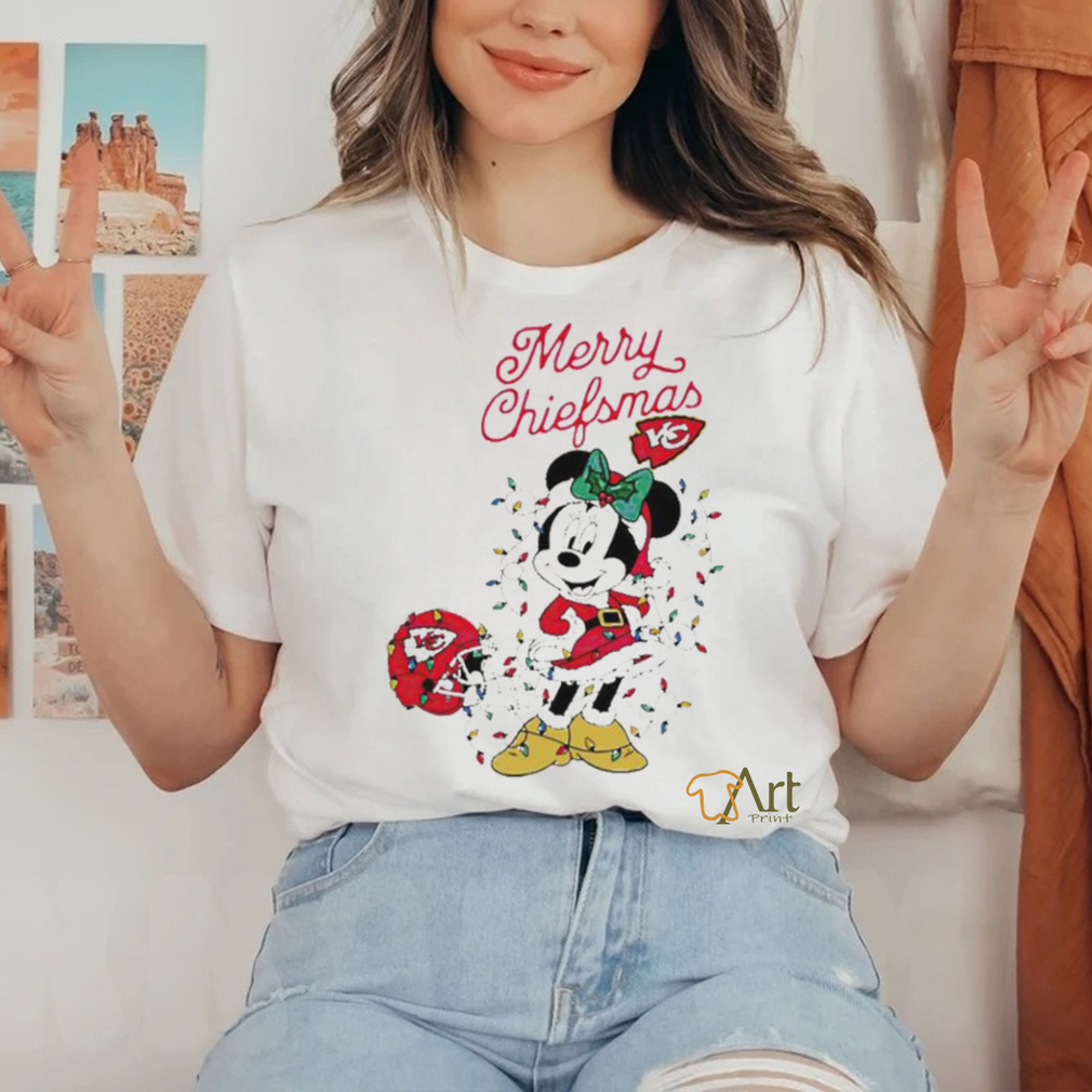 Official Minnie Mouse Kansas City Football Merry Christmas Helmet Christmas Lights T Shirt Official Minnie Mouse Kansas City Football Merry Christmas Helmet Christmas Lights T Shirt