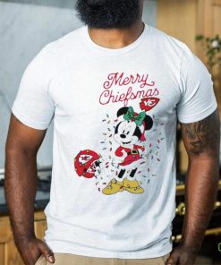 Official Minnie Mouse Kansas City Football Merry Christmas Helmet Christmas Lights T Shirt