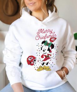 Official Minnie Mouse Kansas City Football Merry Christmas Helmet Christmas Lights T Shirt