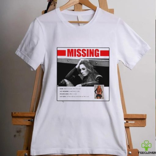 Official Missing Persons Poster For Becky Lynch Shirt