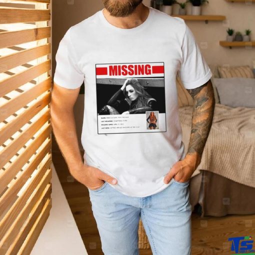 Official Missing Persons Poster For Becky Lynch Shirt
