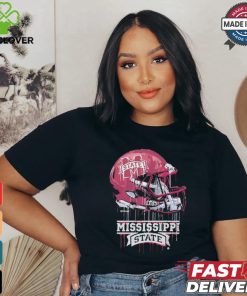 Official Mississippi State Bulldogs Youth Team Logo Dripping Helmet T Shirt 2 Official Mississippi State Bulldogs Youth Team Logo Dripping Helmet T Shirt