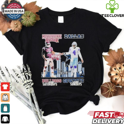 Official Mississippi State Bulldogs x Dallas Cowboys Signature Unisex T shirts
