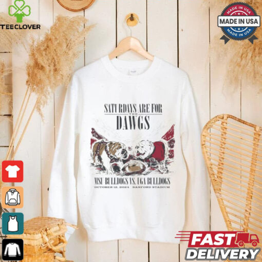 Official Mississippi State vs. Georgia Bulldogs Game Day 2024 The Dawgs T Shirt