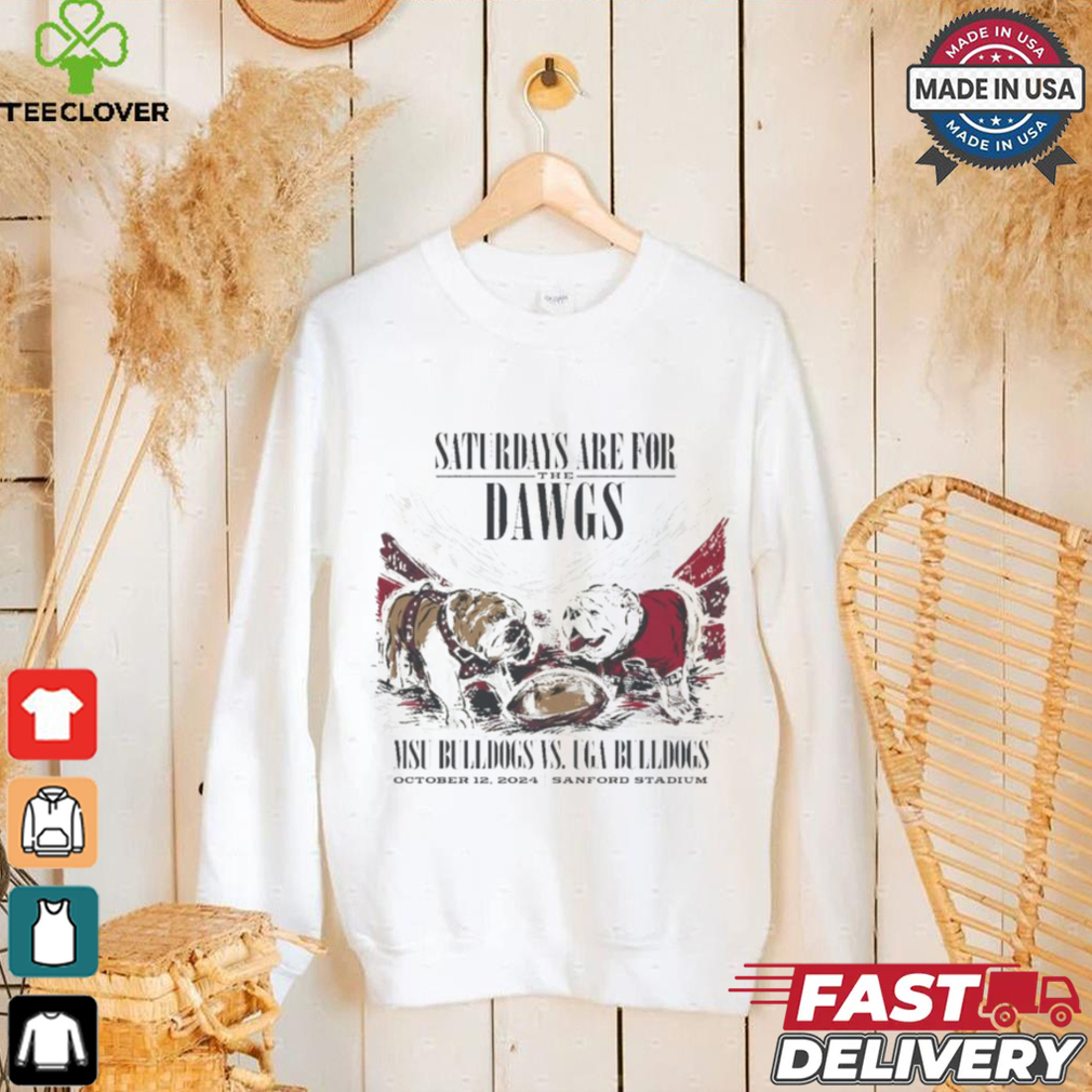 Official Mississippi State vs. Georgia Bulldogs Game Day 2024 The Dawgs T Shirt Official Mississippi State vs. Georgia Bulldogs Game Day 2024 The Dawgs T Shirt