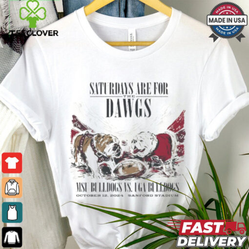 Official Mississippi State vs. Georgia Bulldogs Game Day 2024 The Dawgs T Shirt