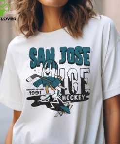 Official Mitchell & Ness Gray San Jose Sharks Popsicle T Shirt