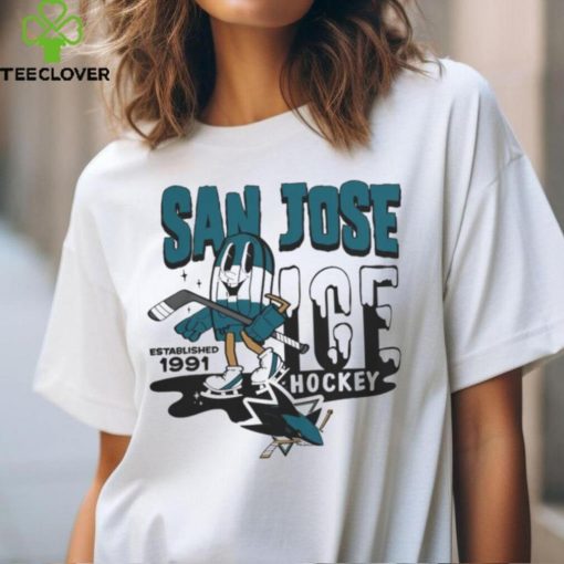 Official Mitchell & Ness Gray San Jose Sharks Popsicle T Shirt