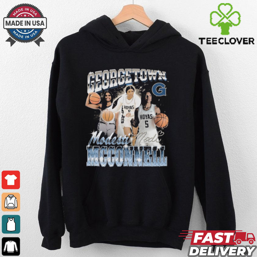 Official Modesti McConnell Georgetown Hoyas Basketball 90s Retro Graphic Signature t shirt Official Modesti McConnell Georgetown Hoyas Basketball 90s Retro Graphic Signature t shirt
