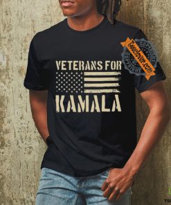 Official Moe Davis Veterans For Kamala Harris 2024 American Flag Vintage t shirt