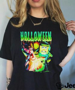 Official Monster Group Halloween Spongebob Shirt 1 Official Monster Group Halloween Spongebob Shirt