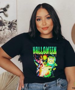 Official Monster Group Halloween Spongebob Shirt 2 Official Monster Group Halloween Spongebob Shirt
