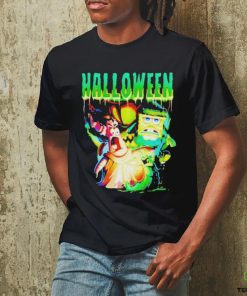 Official Monster Group Halloween Spongebob Shirt 4 Official Monster Group Halloween Spongebob Shirt