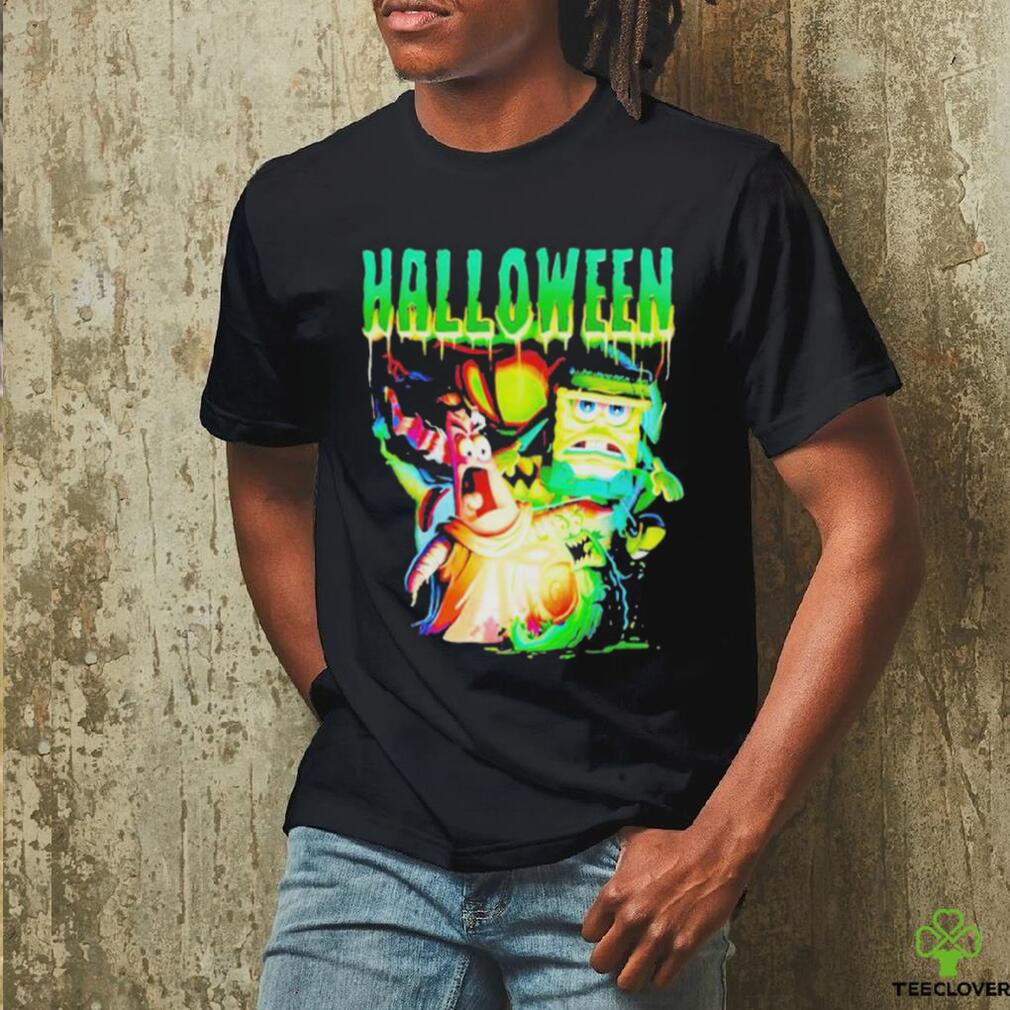 Official Monster Group Halloween Spongebob Shirt Official Monster Group Halloween Spongebob Shirt
