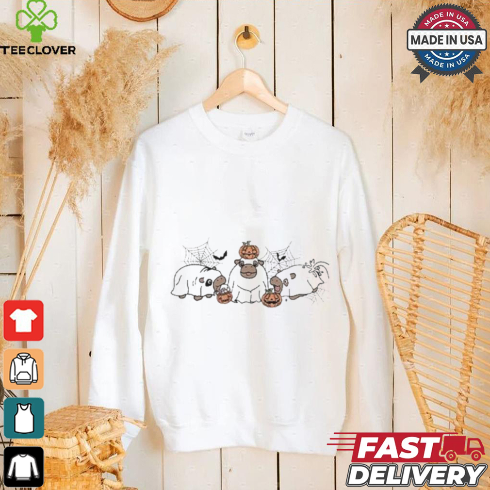 Official Moo Deng Ghost Halloween Shirt Official Moo Deng Ghost Halloween Shirt