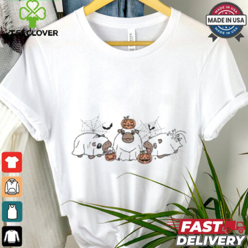 Official Moo Deng Ghost Halloween Shirt