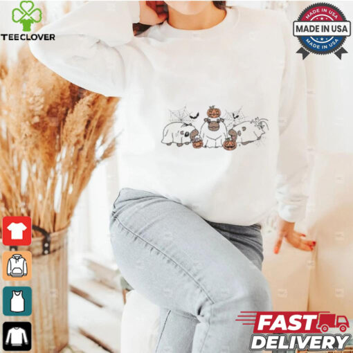 Official Moo Deng Ghost Halloween Shirt