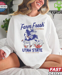 Official Mootah State Farm Fresh Football Utah State College Of Agriculture Graphic t shirt