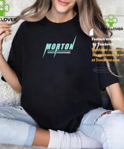 Official Morton wrestling apparel tiffany blue T shirt