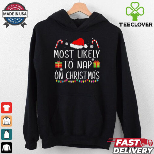 Official Most Likely To Nap On Christmas Family Matching Christmas 2024 T shirt