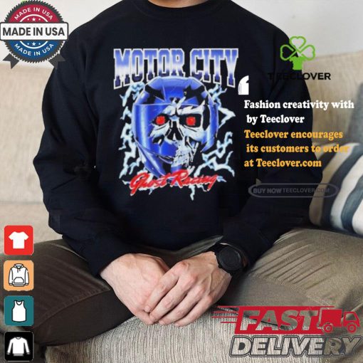 Official Motor city ghost racing skull T hoodie, sweater, longsleeve, shirt v-neck, t-shirt