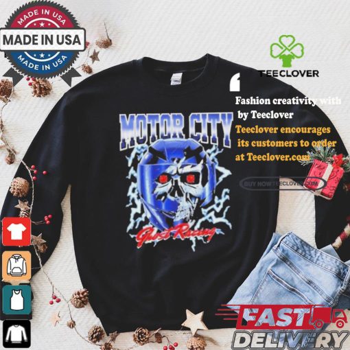 Official Motor city ghost racing skull T hoodie, sweater, longsleeve, shirt v-neck, t-shirt