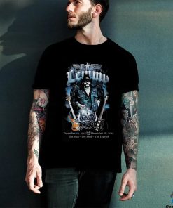 Official Motorhead Lemmy 1995 2015 The Man The Myth The Legend Shirt