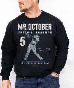 Official Mr. october freddie freeman los angeles baseball mlb T shirt 1 Official Mr. october freddie freeman los angeles baseball mlb T shirt