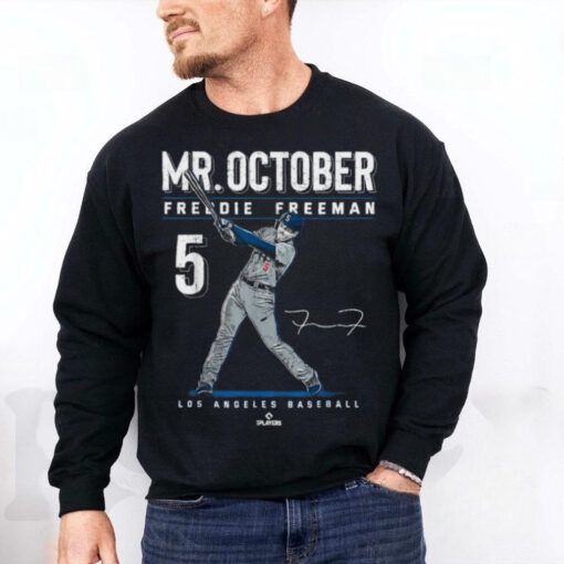 Official Mr. october freddie freeman los angeles baseball mlb T shirt
