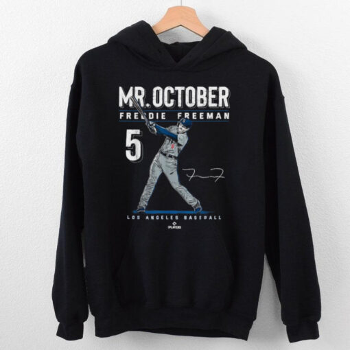 Official Mr. october freddie freeman los angeles baseball mlb T shirt