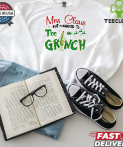 Official Mrs Claus But Married To The Grinch Christmas 2024 Shirt