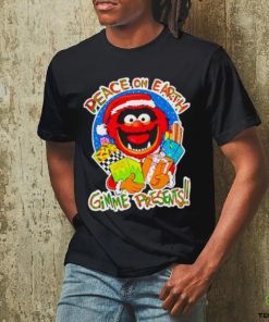 Official Muppets Santa Peace On Earth Gimme Presents T Shirt