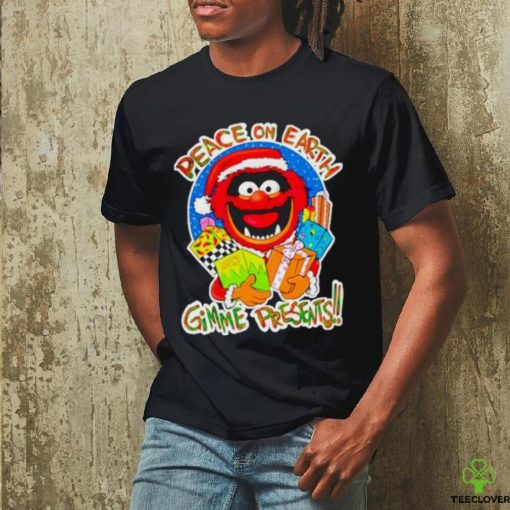 Official Muppets Santa Peace On Earth Gimme Presents T Shirt