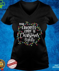 Official My Favorite Color Is Christmas Lights Christmas Color Gift Sweater Shirt