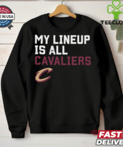 Official My Lineup Is Cleveland Cavaliers NBA t shirt