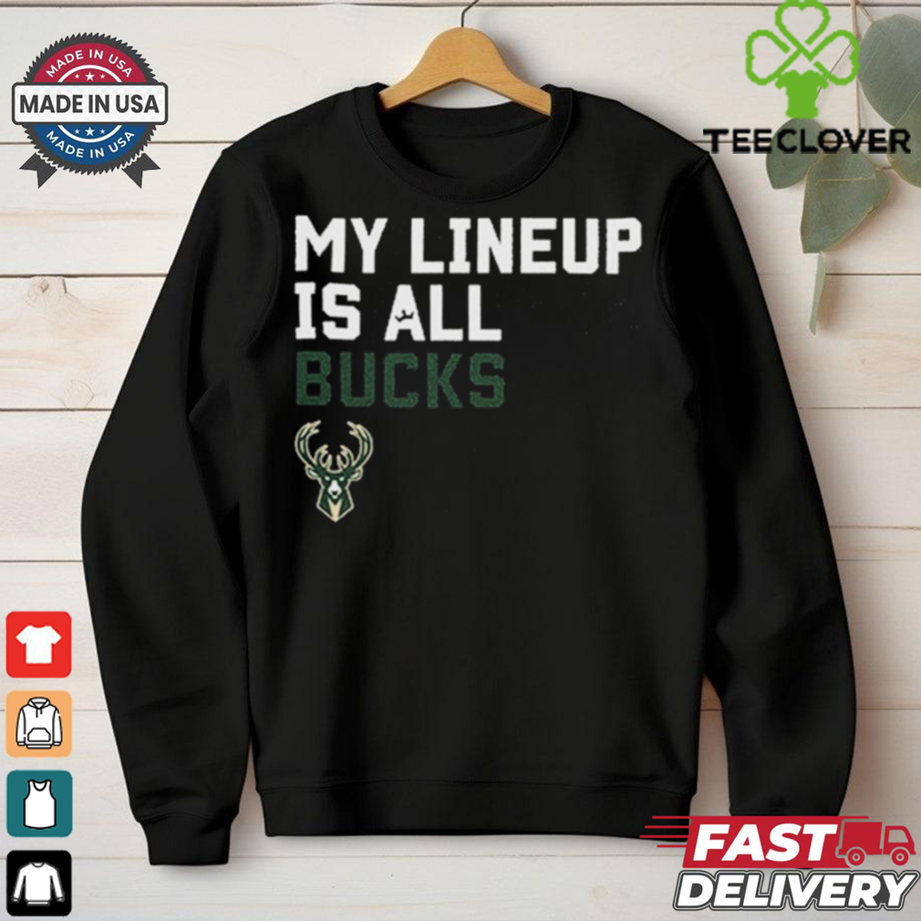Official My Lineup Is Milwaukee Bucks NBA t shirt Official My Lineup Is Milwaukee Bucks NBA t shirt