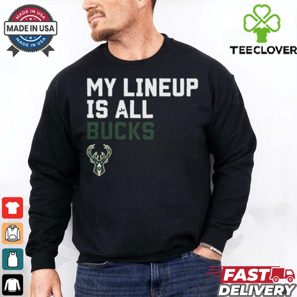 Official My Lineup Is Milwaukee Bucks NBA t shirt Official My Lineup Is Milwaukee Bucks NBA t shirt