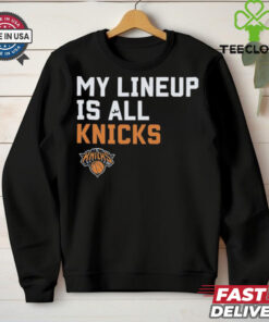 Official My Lineup Is New York Knicks NBA t shirt