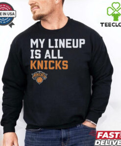 Official My Lineup Is New York Knicks NBA t shirt 2 Official My Lineup Is New York Knicks NBA t shirt
