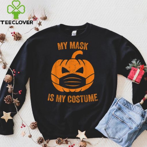 Official My Mask Is My Costume Covid Pumpkin O Latern Funny Halloween Sweater Shirt