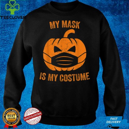 Official My Mask Is My Costume Covid Pumpkin O Latern Funny Halloween Sweater Shirt