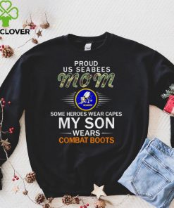 Official My Son Wears Combat Boots Proud Seabees Mom Camouflage Army Sweater Shirt