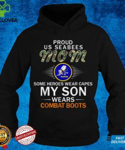 Official My Son Wears Combat Boots Proud Seabees Mom Camouflage Army Sweater Shirt