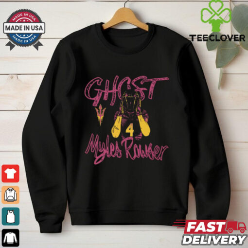 Official Myles Rowser Arizona State Sun Devils Ghost Graphic t shirt