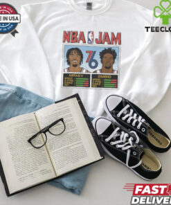 Official NBA Jam 76ers City Maxey And Embiid Shirt