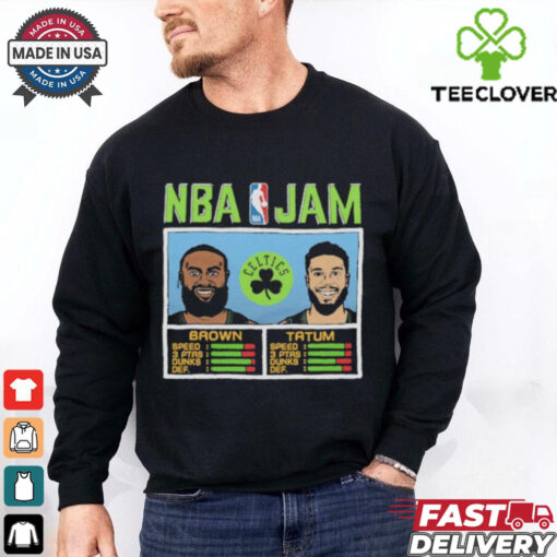 Official NBA Jam Celtics City Brown And Tatum Shirt