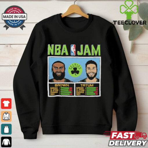 Official NBA Jam Celtics City Brown And Tatum Shirt